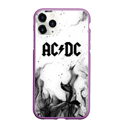 Чехол iPhone 11 Pro матовый ACDC, цвет: 3D-фиолетовый