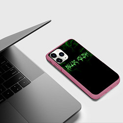 Чехол iPhone 11 Pro матовый Billie Eilish, цвет: 3D-малиновый — фото 2