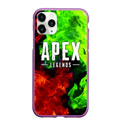 Чехол iPhone 11 Pro матовый APEX LEGENDS, цвет: 3D-фиолетовый