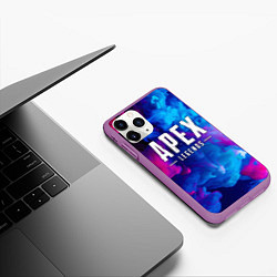 Чехол iPhone 11 Pro матовый APEX LEGENDS, цвет: 3D-фиолетовый — фото 2