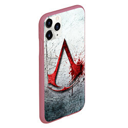 Чехол iPhone 11 Pro матовый Assassins Creed, цвет: 3D-малиновый — фото 2