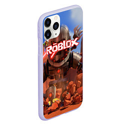 Чехол iPhone 11 Pro матовый ROBLOX, цвет: 3D-светло-сиреневый — фото 2