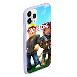 Чехол iPhone 11 Pro матовый ROBLOX, цвет: 3D-светло-сиреневый — фото 2