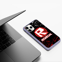 Чехол iPhone 11 Pro матовый ROBLOX, цвет: 3D-светло-сиреневый — фото 2