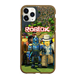 Чехол iPhone 11 Pro матовый ROBLOX, цвет: 3D-коричневый