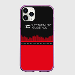Чехол iPhone 11 Pro матовый ASOT Let The Music Guide You, цвет: 3D-фиолетовый