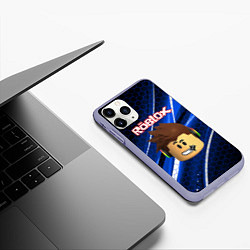 Чехол iPhone 11 Pro матовый ROBLOX, цвет: 3D-светло-сиреневый — фото 2