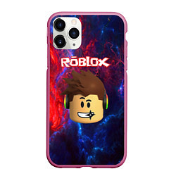 Чехол iPhone 11 Pro матовый ROBLOX, цвет: 3D-малиновый