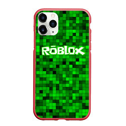 Чехол iPhone 11 Pro матовый Roblox, цвет: 3D-красный