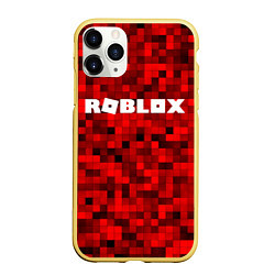 Чехол iPhone 11 Pro матовый Roblox, цвет: 3D-желтый