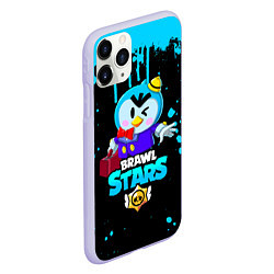 Чехол iPhone 11 Pro матовый BRAWL STARS MRP, цвет: 3D-светло-сиреневый — фото 2