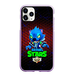 Чехол iPhone 11 Pro матовый Brawl stars, цвет: 3D-сиреневый