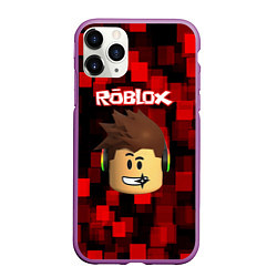 Чехол iPhone 11 Pro матовый ROBLOX, цвет: 3D-фиолетовый