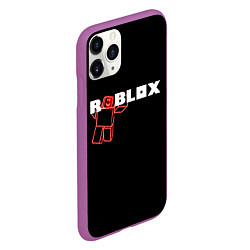 Чехол iPhone 11 Pro матовый Роблокс Roblox, цвет: 3D-фиолетовый — фото 2