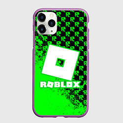 Чехол iPhone 11 Pro матовый Roblox, цвет: 3D-фиолетовый