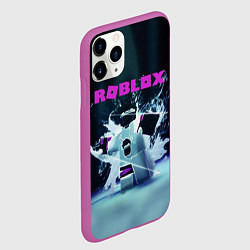 Чехол iPhone 11 Pro матовый ROBLOX, цвет: 3D-фиолетовый — фото 2
