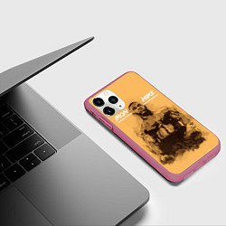Чехол iPhone 11 Pro матовый Iron Mike, цвет: 3D-малиновый — фото 2