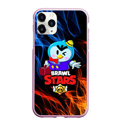 Чехол iPhone 11 Pro матовый BRAWL STARS MRP, цвет: 3D-розовый