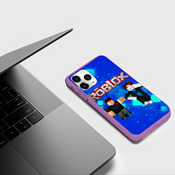 Чехол iPhone 11 Pro матовый ROBLOX, цвет: 3D-фиолетовый — фото 2