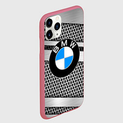 Чехол iPhone 11 Pro матовый BMW, цвет: 3D-малиновый — фото 2