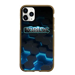 Чехол iPhone 11 Pro матовый Roblox Neon Hex, цвет: 3D-коричневый