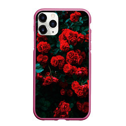 Чехол iPhone 11 Pro матовый Розы