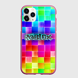 Чехол iPhone 11 Pro матовый Роблокс, цвет: 3D-малиновый