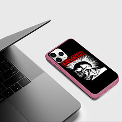 Чехол iPhone 11 Pro матовый The Exploited, цвет: 3D-малиновый — фото 2