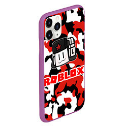 Чехол iPhone 11 Pro матовый ROBLOX, цвет: 3D-фиолетовый — фото 2