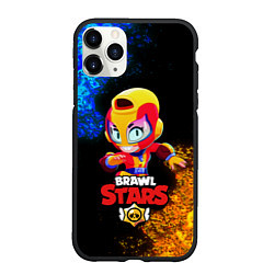 Чехол iPhone 11 Pro матовый Brawl Stars MAX, цвет: 3D-черный