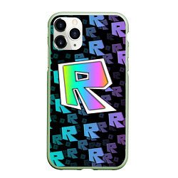 Чехол iPhone 11 Pro матовый ROBLOX, цвет: 3D-салатовый