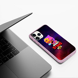 Чехол iPhone 11 Pro матовый BRAWL STARS SANDY, цвет: 3D-розовый — фото 2