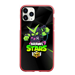 Чехол iPhone 11 Pro матовый BRAWL STARS VIRUS 8-BIT, цвет: 3D-красный