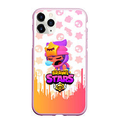 Чехол iPhone 11 Pro матовый BRAWL STARS SANDY, цвет: 3D-розовый