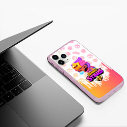 Чехол iPhone 11 Pro матовый BRAWL STARS SANDY, цвет: 3D-розовый — фото 2