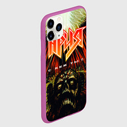 Чехол iPhone 11 Pro матовый Ария, цвет: 3D-фиолетовый — фото 2