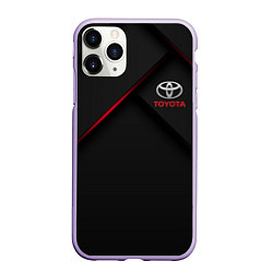 Чехол iPhone 11 Pro матовый TOYOTA, цвет: 3D-светло-сиреневый