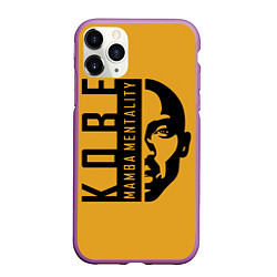 Чехол iPhone 11 Pro матовый Kobe Mamba mentality, цвет: 3D-фиолетовый