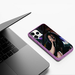Чехол iPhone 11 Pro матовый МУЗЫКА БИЛЛИ, цвет: 3D-фиолетовый — фото 2