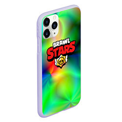 Чехол iPhone 11 Pro матовый BRAWL STARS, цвет: 3D-светло-сиреневый — фото 2