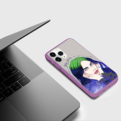 Чехол iPhone 11 Pro матовый BILLIE EILISH, цвет: 3D-фиолетовый — фото 2
