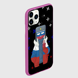 Чехол iPhone 11 Pro матовый CountryHumans, цвет: 3D-фиолетовый — фото 2