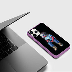 Чехол iPhone 11 Pro матовый CountryHumans - Россия, цвет: 3D-фиолетовый — фото 2