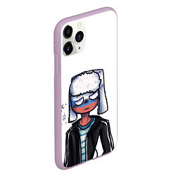 Чехол iPhone 11 Pro матовый CountryHumans - Россия, цвет: 3D-сиреневый — фото 2