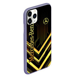 Чехол iPhone 11 Pro матовый Mercedes-Benz, цвет: 3D-серый — фото 2