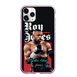 Чехол iPhone 11 Pro матовый Roy Jones, цвет: 3D-розовый