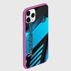 Чехол iPhone 11 Pro матовый Mercedes-Benz, цвет: 3D-фиолетовый — фото 2