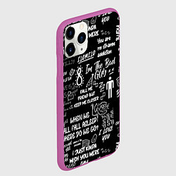 Чехол iPhone 11 Pro матовый BILLIE EILISH BLACK, цвет: 3D-фиолетовый — фото 2