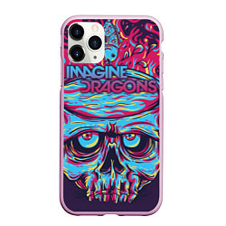 Чехол iPhone 11 Pro матовый Imagine Dragons, цвет: 3D-розовый