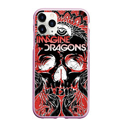 Чехол iPhone 11 Pro матовый Imagine Dragons, цвет: 3D-розовый